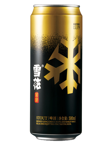 雪花啤酒黑啤13.5度500ml*12听 纸箱装